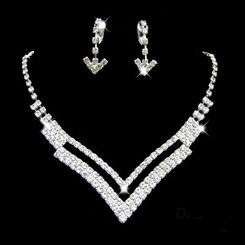 #44 Rhinestone Necklace set