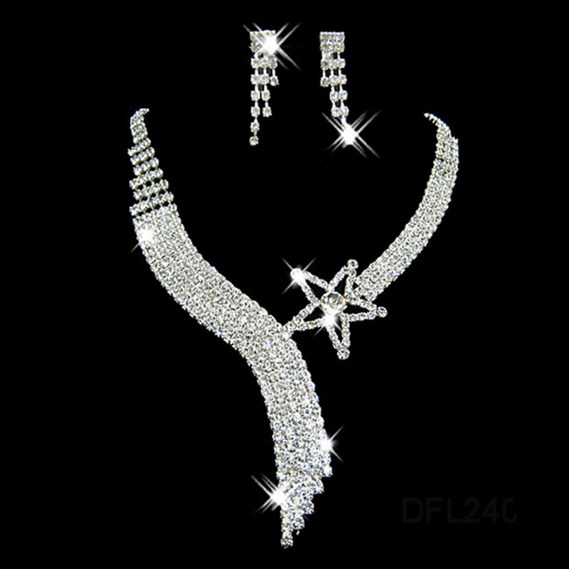 #35 Rhinestone Necklace set